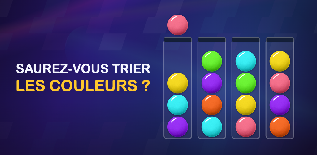 Tri de billes: Puzzle de tubes
